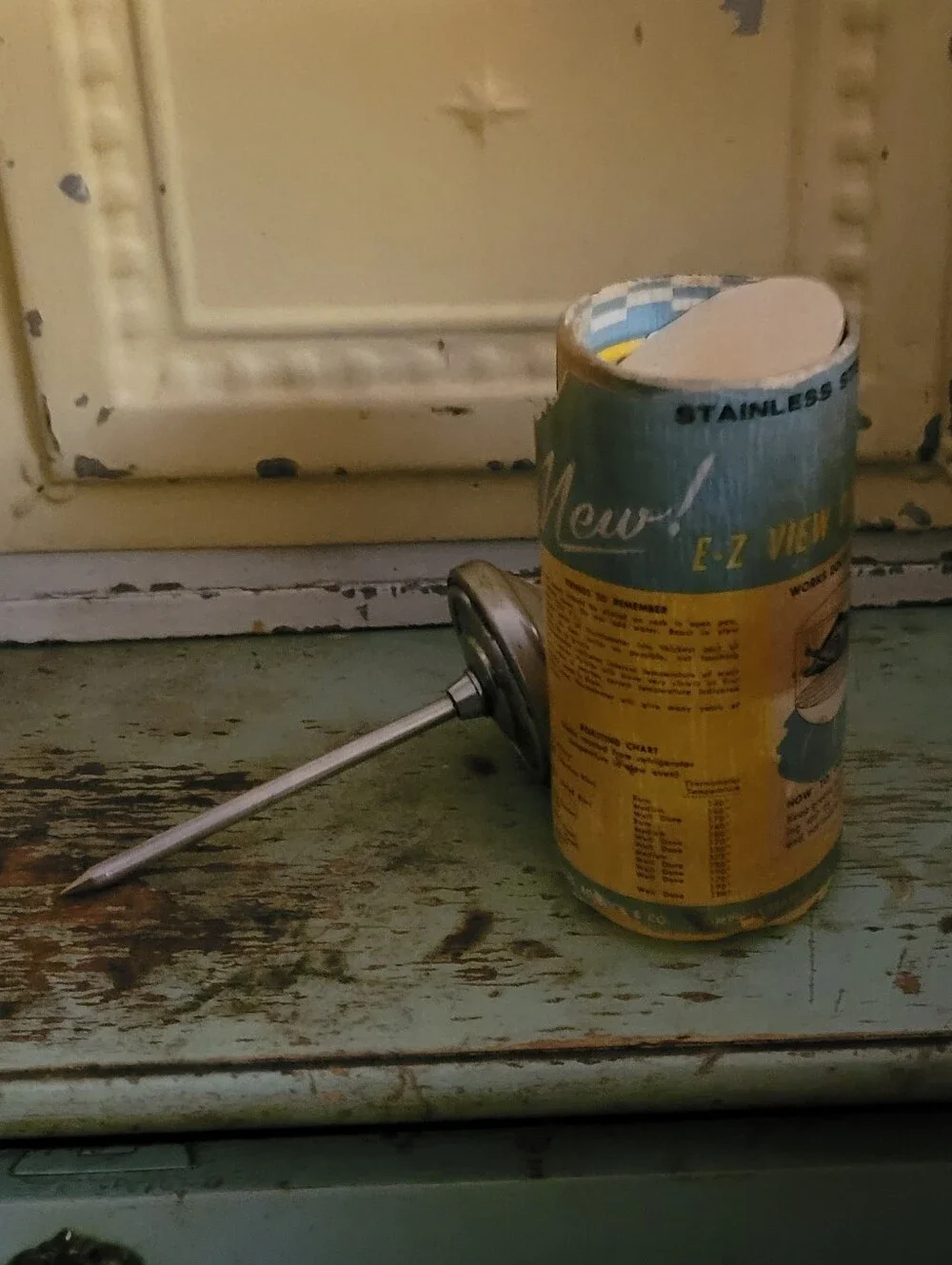 Vintage Stainless E-Z Meat Thermometer